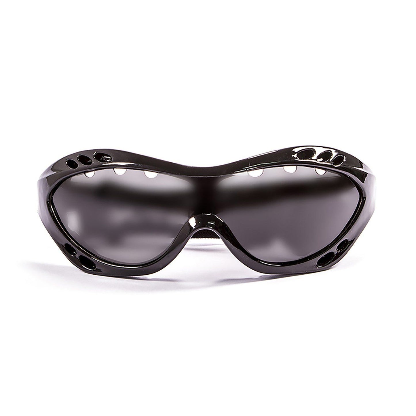 OCEAN COSTA RICA Polarized Sunglasses Kiteboarding & Water Sports (Frame Shiny Black, Lens Smoke)