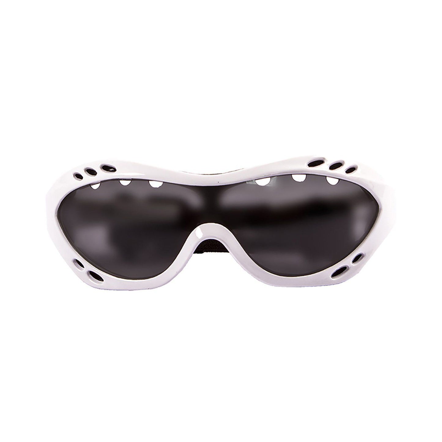 OCEAN COSTA RICA Polarized Sunglasses Kiteboarding & Water Sports (Frame Shiny White, Lens Smoke)