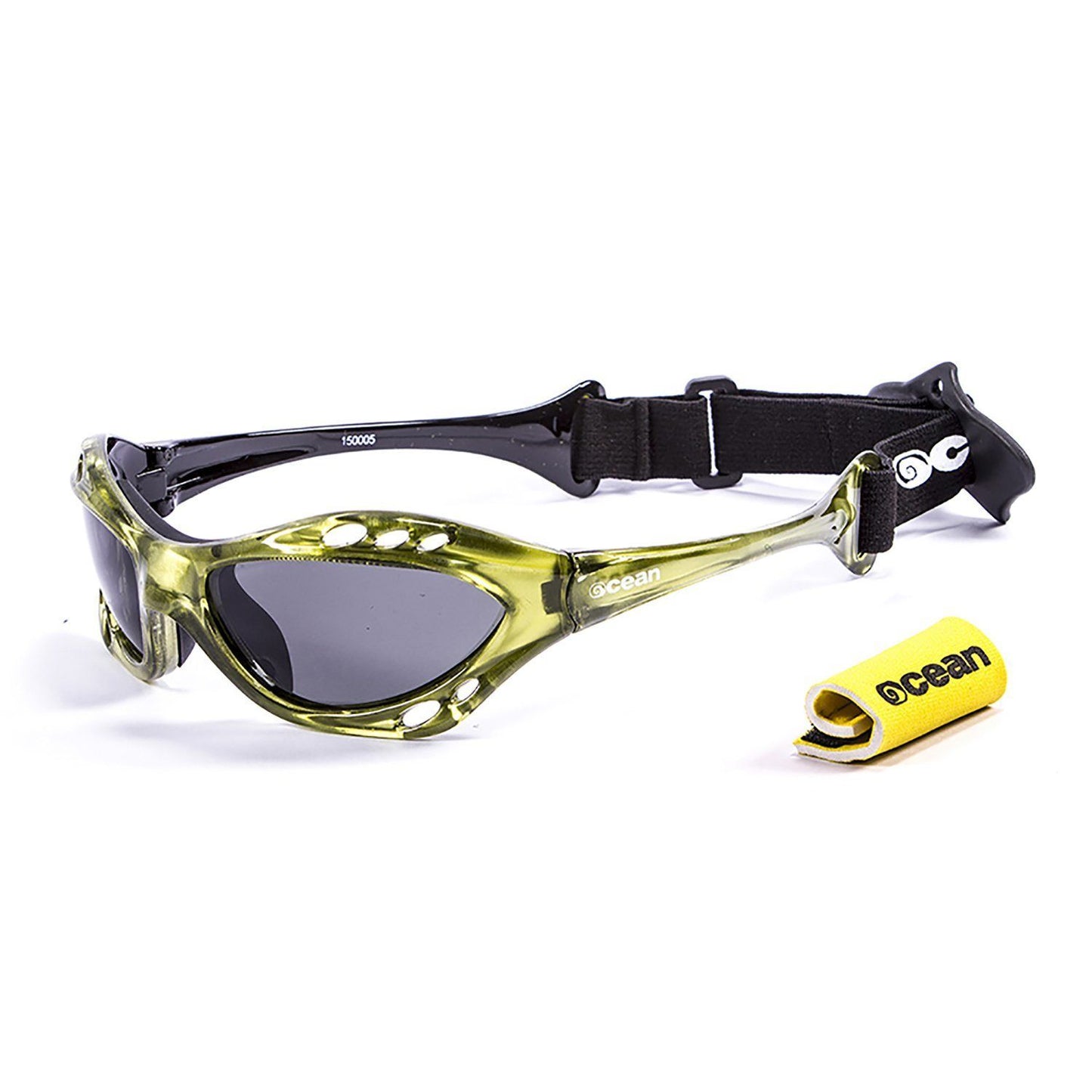 OCEAN CUMBUCO Polarized Sunglasses Kiteboarding & Water Sports (Frame Green, Lens Smoke)