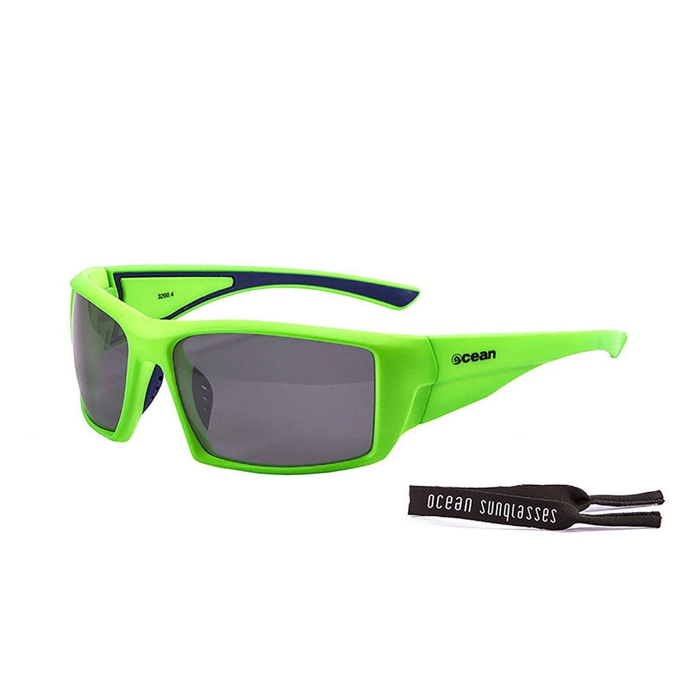 OCEAN ARUBA Polarized Sunglasses Kiteboarding Surf Water Sports (Frame Matte Green, Lens Smoke)