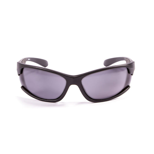 OCEAN CYPRUS Polarized Sunglasses Kiteboarding Surf Water Sports (Frame Matte Black, Lens Smoke)
