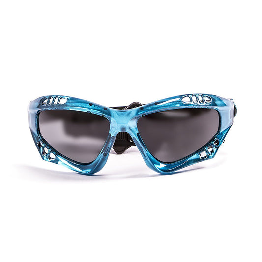 OCEAN AUSTRALIA Polarized Sunglasses Kiteboarding & Water Sports (Frame Blue, Lens Smoke)