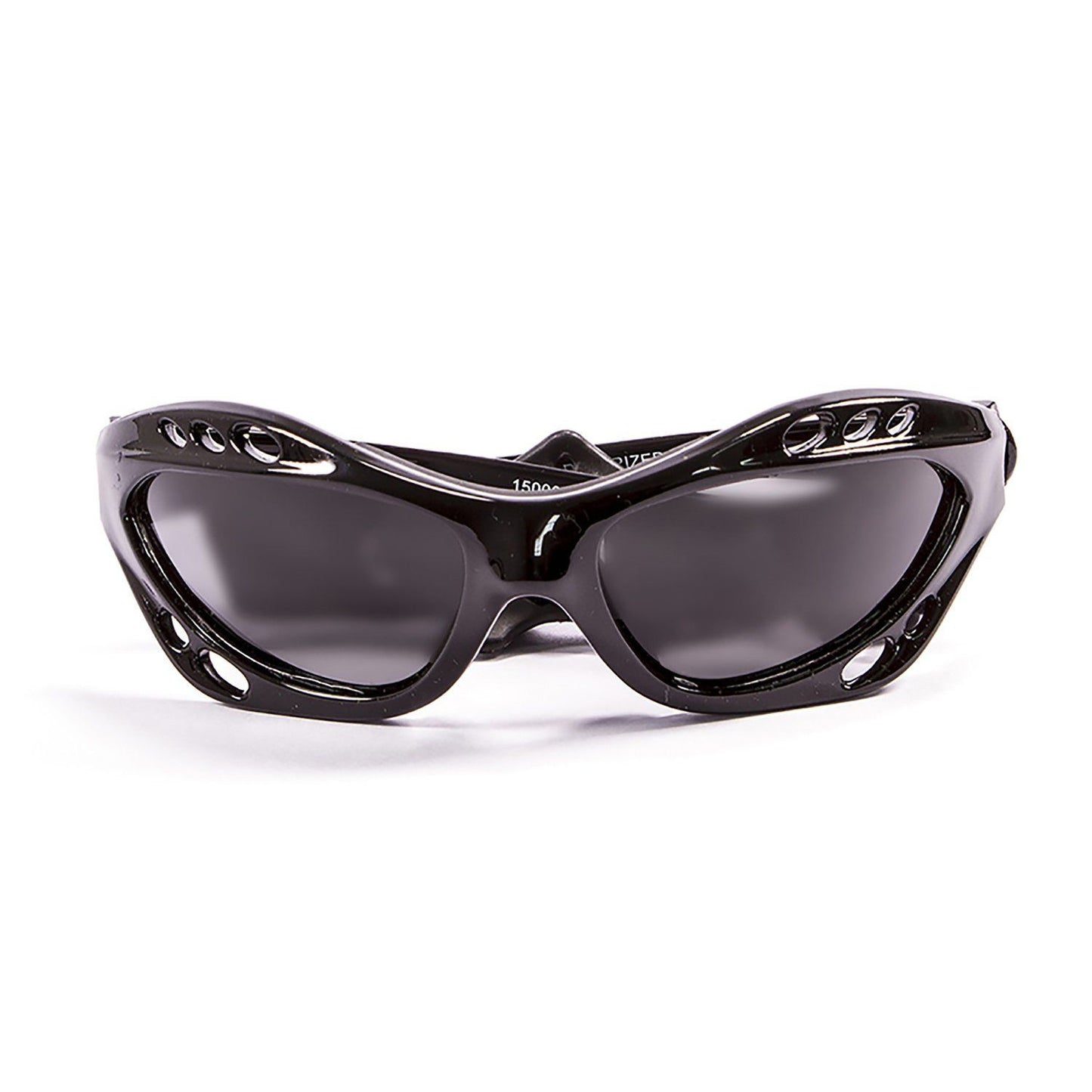 OCEAN CUMBUCO Polarized Sunglasses Kiteboarding & Water Sports (Frame Shiny Black, Lens Smoke)