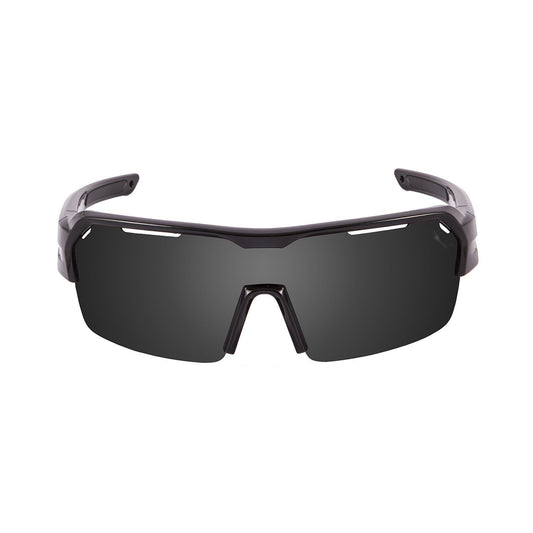 OCEAN RACE Polarized Sunglasses Cycling & Running Water Sports (Frame Matte Black, Lens Smoke)