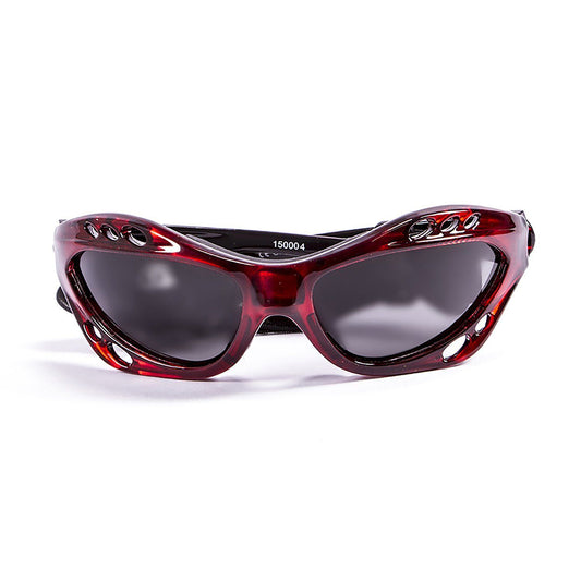 OCEAN CUMBUCO Polarized Sunglasses Kiteboarding & Water Sports (Frame Red, Lens Smoke)