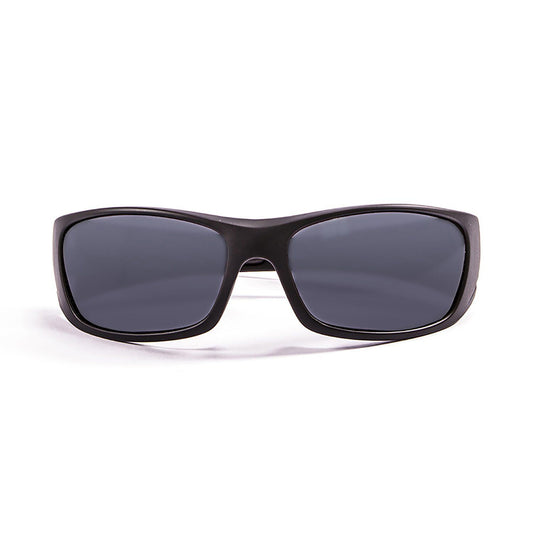 OCEAN BERMUDA Polarized Sunglasses Kiteboarding Surf Water Sports (Frame Matte Black, Lens Smoke)